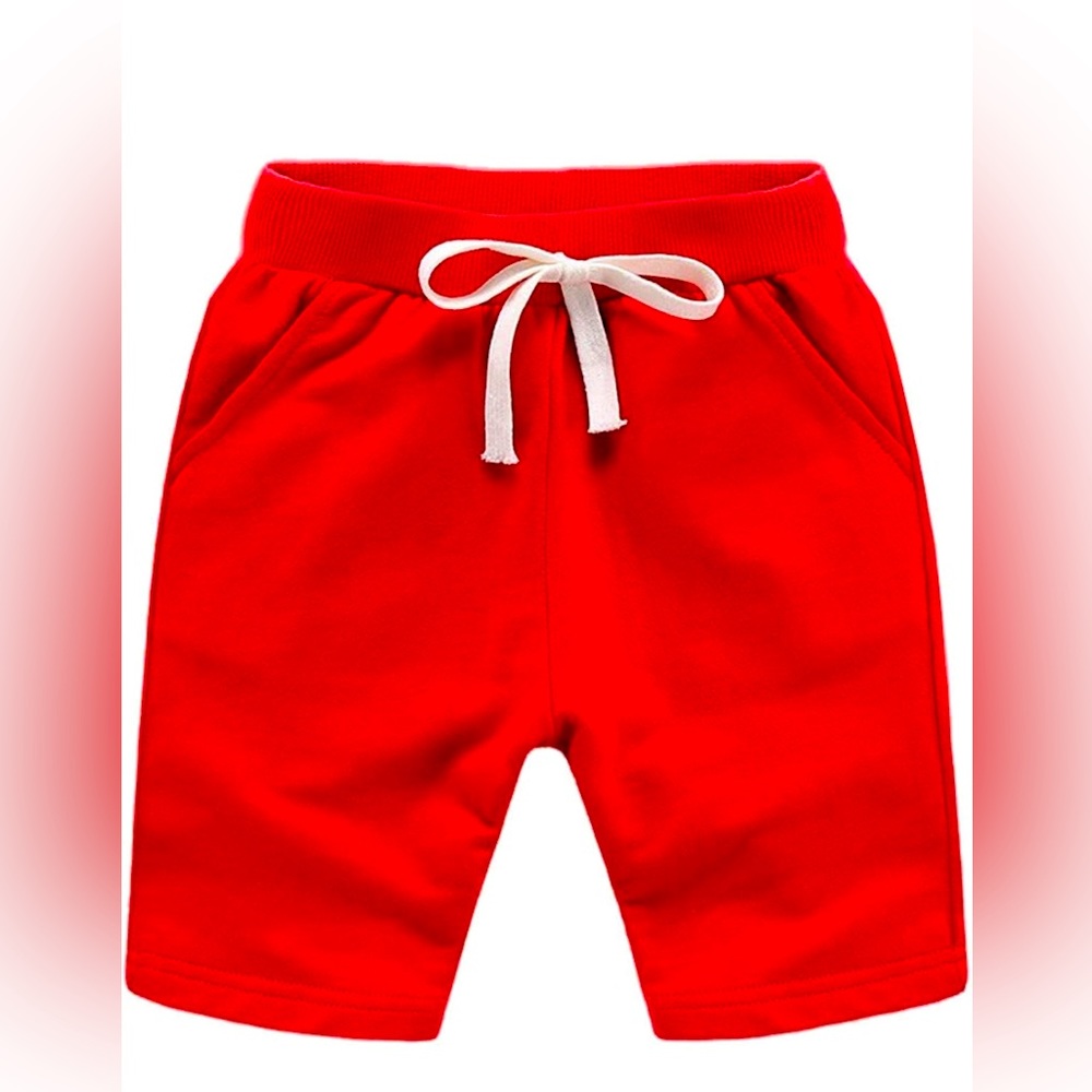HAOLUKI Toddler UNISEX Cotton Pull On Knit Jogger Shorts-NEW